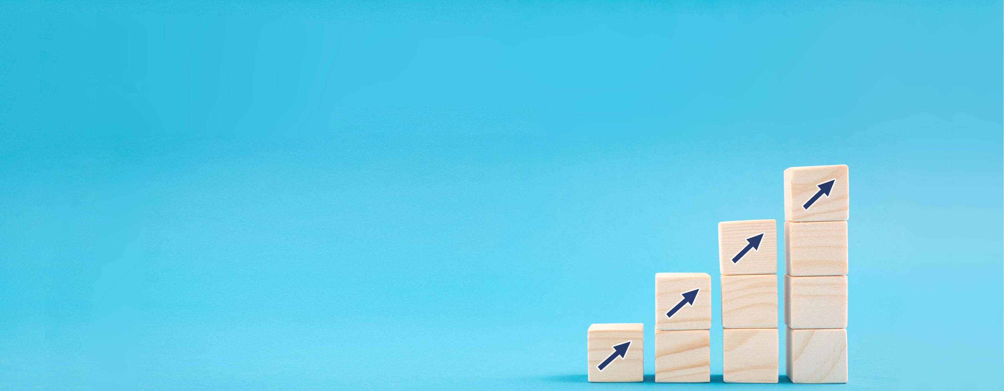 stairs with arrows pointing up